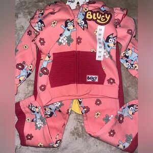 Bluey Pink Floral 3 -Piece Matching Set by Bluey - Girls